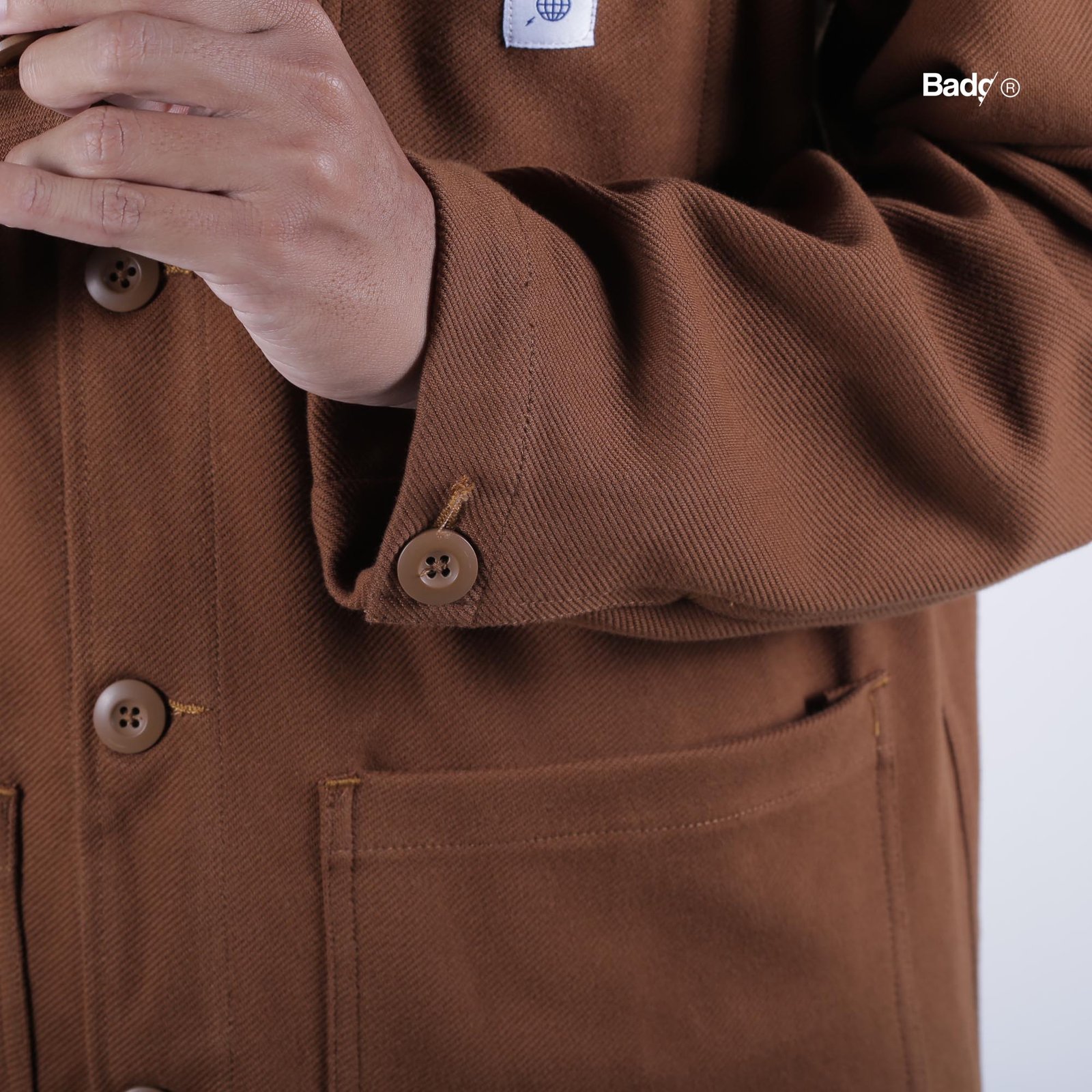 Chore Jacket Work Brown - Image 10
