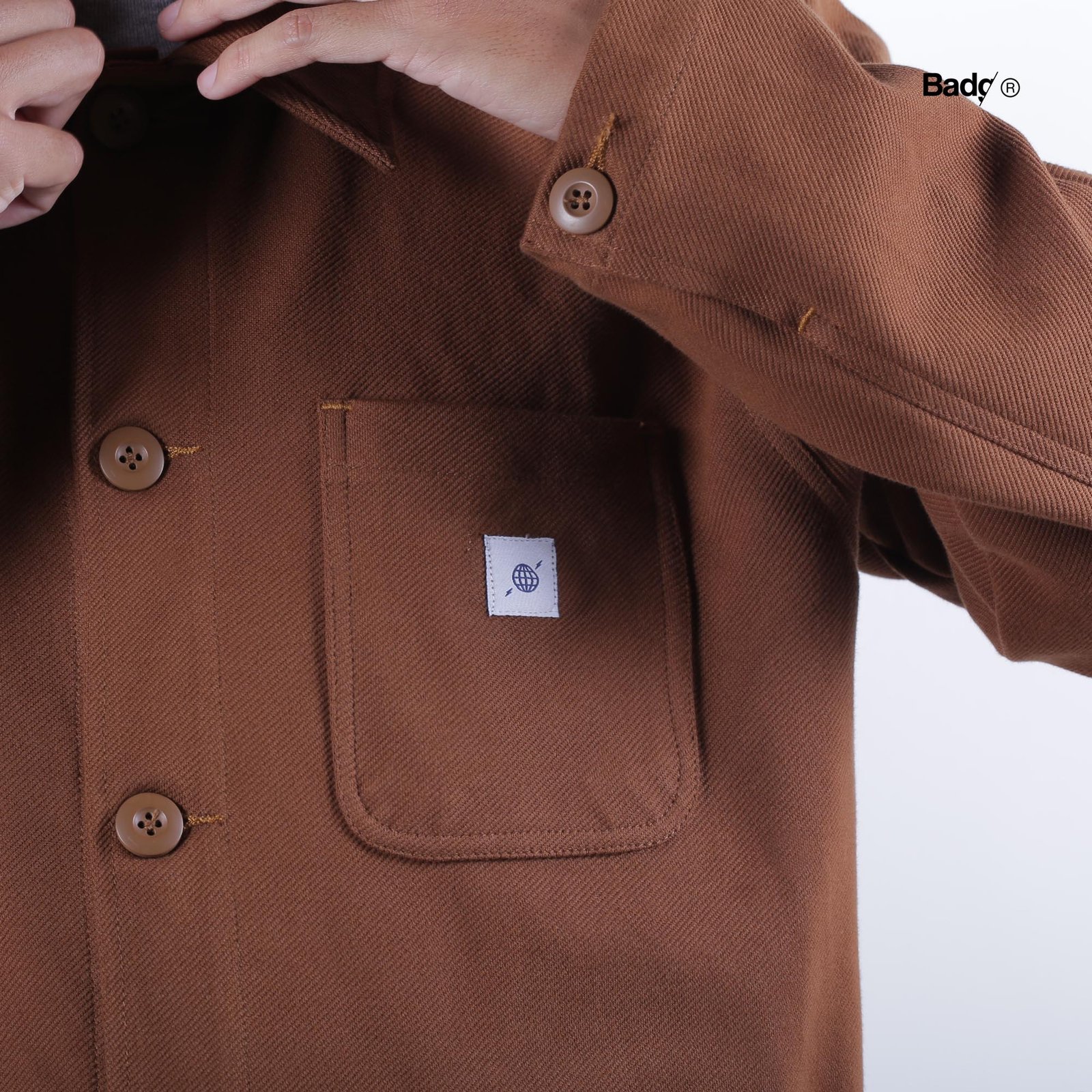 Chore Jacket Work Brown - Image 9