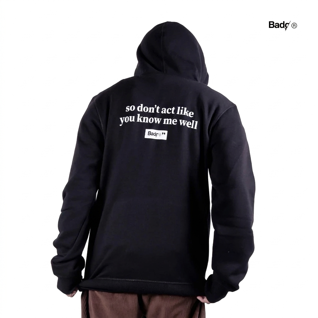 Sweater Pullover Hoodie Act Black - Image 7