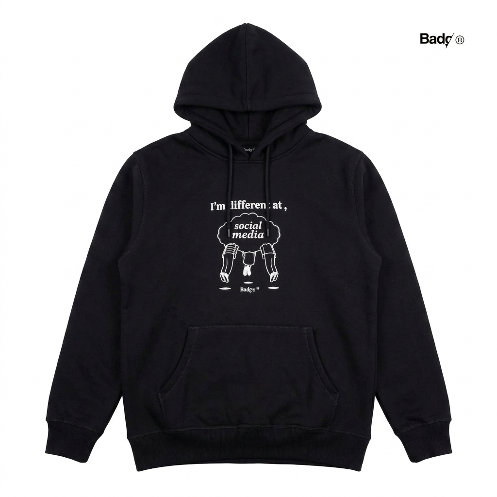 Sweater Pullover Hoodie Act Black
