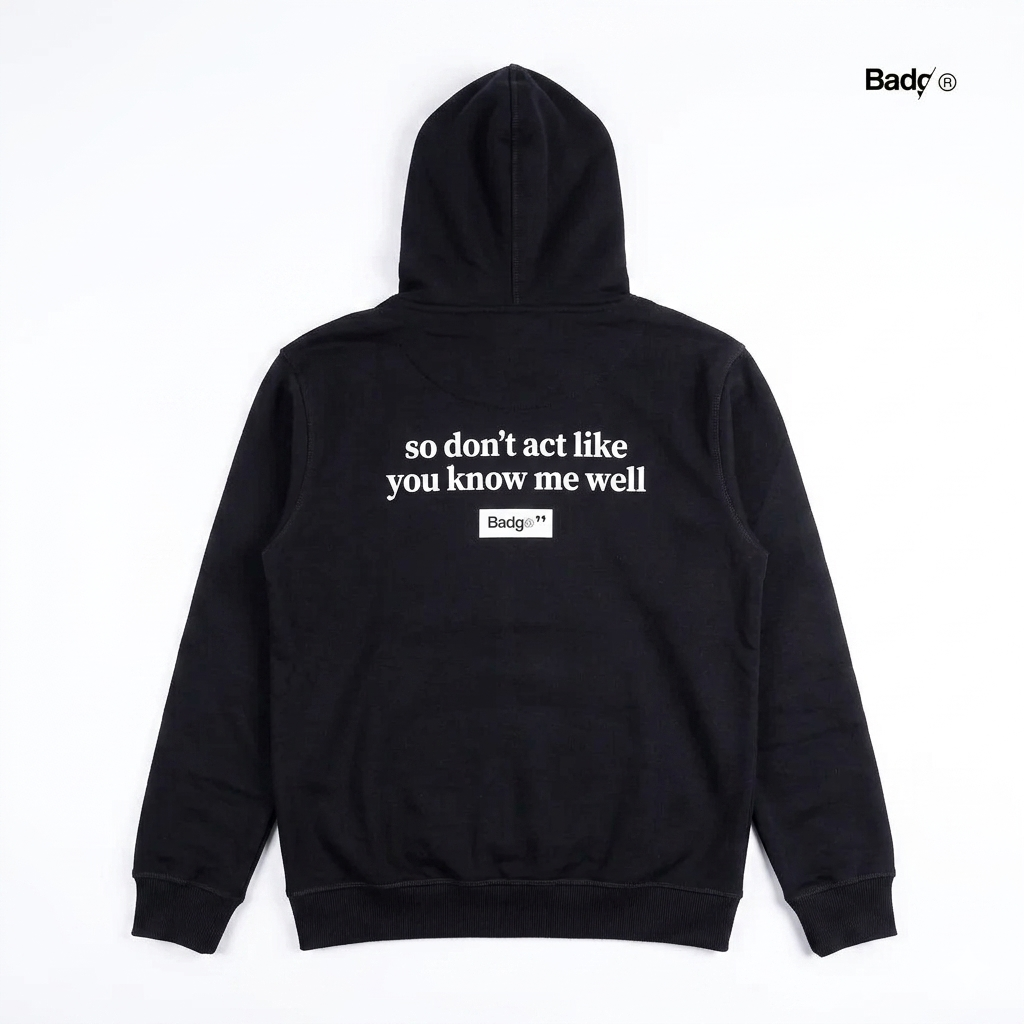 Sweater Pullover Hoodie Act Black - Image 2