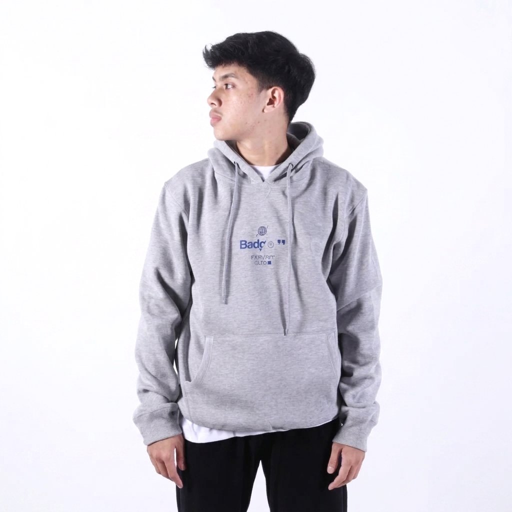 Sweater Pullover Hoodie CIRCLE LOG Misty - Image 7