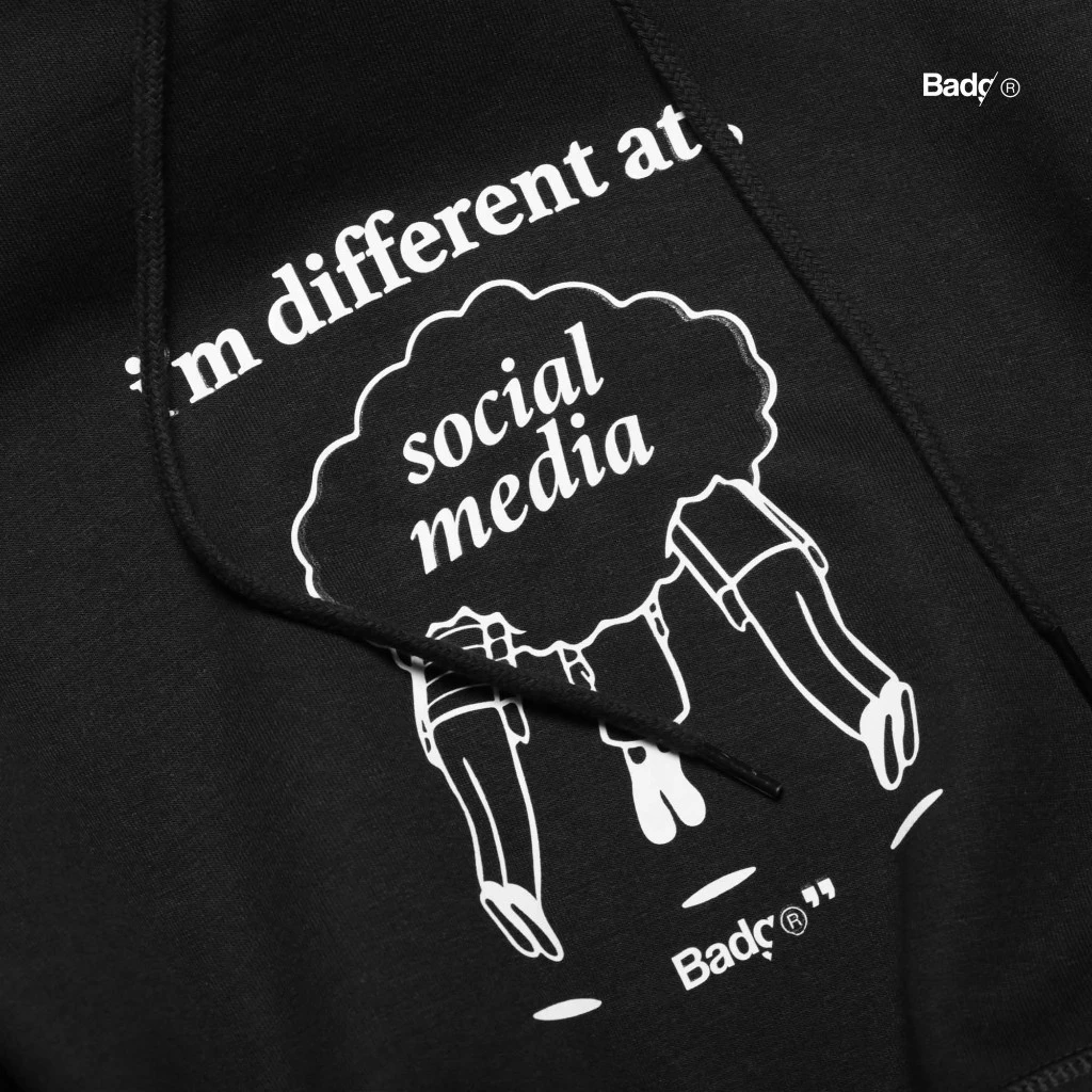 Sweater Pullover Hoodie Act Black - Image 5