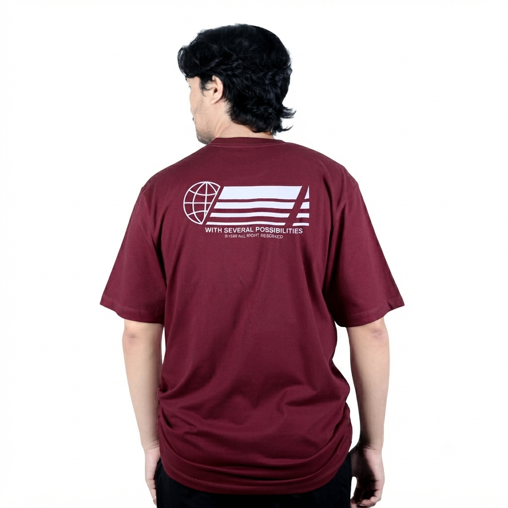 T shirt Severalpos Burgundi - Image 8